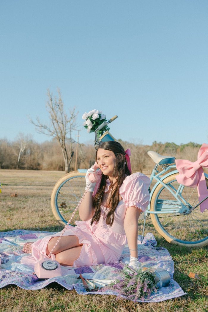 Baby Pink Button Ruffled Maxi Dress - Image 3